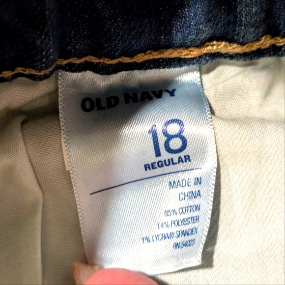 Old Navy Maternity Plus 18 XXL 2X Bootcut Jeans Boot Leg Denim Pull On - Picture 4 of 5